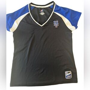 Majestic Black New York mets Jersey. Youth XL or Ladies M/L